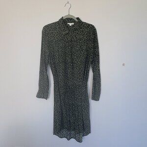 beachlunchlounge collection Green Leopard Print Dress with tie-waist XL